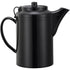 Service Ideas TST612BL Double wall Teapot with Tether, Plastic, 16 oz., Black...