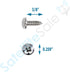 SatelliteSale Mount Adapter for Starlink Rectangular Gen 2 Compatible with J Pipe Antenna Mast 1-5/8? O.D...