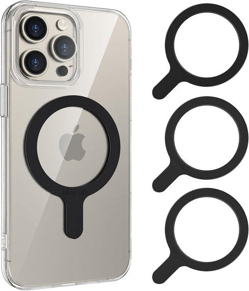 for MagSafe Ring, Compatible with MagSafe Sticker, 4 Pack Universal Magnetic Adapter Ring Compatible with Magsafe Accessories & Wireless Charging ...