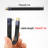 QIANRENON 240W USB4.0 C Male to 90° Angle Type C Male PD Fast Charging Short Cable 40Gbps USB Type C 4.0 Flat Soft Data Cable, for Thunderbolt 3/4...