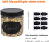 12 Pack 16 oz Plastic Jars With Lids, Extra Labels, 1 Pen, Clear PET Seal Jar for Food Storage,Wide Opening Storage jar For Dry Food, Peanut, Powd...