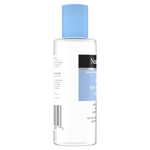 Neutrogena Oil-Free Liquid Eye Makeup Remover, Residue-Free, Non-Greasy, Gentle & Skin-Soothing Makeup Remover Solution with Aloe & Cucumber Extra...