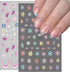 6 Sheets Flower Nail Art Stickers 3D Self-Adhesive Flower Nail Decals Spring Daisy Blossoms Design Floral Nail Sticker Spring Summer Nail Art Supp...