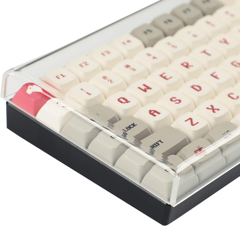 YMDK Mechanical keyboard Dust Cover Keycap Lid Acrylic for 75% Mechanical Keyboard 84...