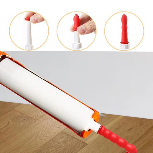 Red Caulking Cap 46 Piece Caulk Caps Tube Anew Saver Airtite Adhesive Saving Nozzle Tips Covers...