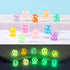 100PCS Luminous Micro Landscape Mushroom Mini Resin Mushroom Figurines Miniature Mushroom for DIY Fairy Garden Miniature Moss Landscape...