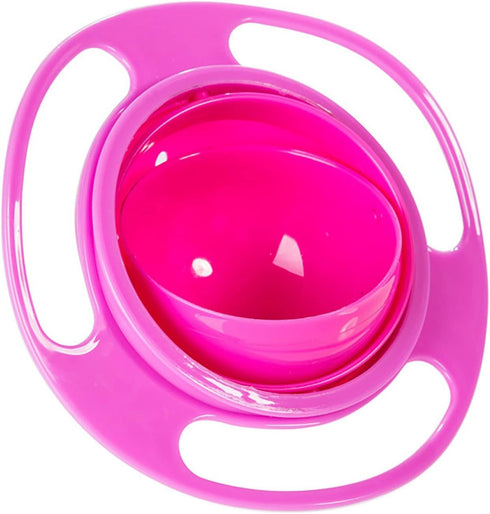 Magic Gyro Bowl 360 Degree Rotate Spill-Proof Bowls with Lid Plastic Creative Dishes Practice Feeding Bowls...