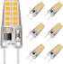 G8 LED Bulb Dimmable, 20W Halogen Equivalent, 120V T4 JCD Type Bi-Pin G8 Base, Warm White 3000K (6 Pack)...