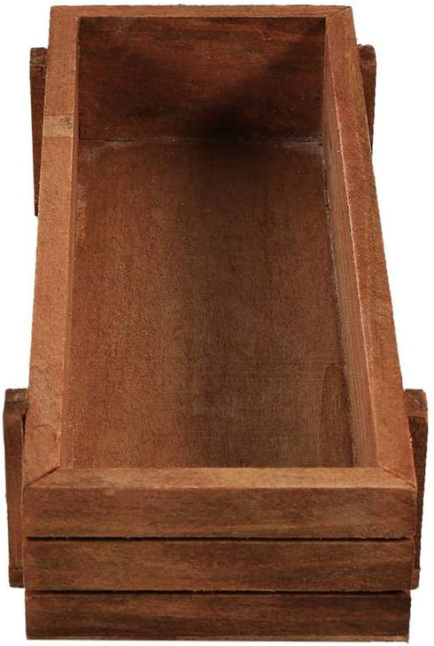 Mumusuki Wooden Succulent Planter Box Pot Holder Flower Home Garden Patio Lawn Rectangle Storage Box Indoor Outdoor...