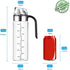 olive oil and vinegar bottle glass disp,Wide Opening for Easy Refill and Cleaning, Liquid spice dispenser, BPA Free Pouring Spouts, 18 Oz...