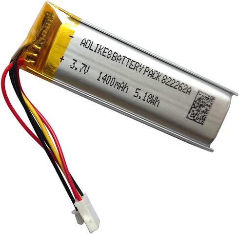 1400mAh Battery Replacement for Sena Outrush Motorcycle Helmet Bluetooth Intercom System, Outrush R Battery, Outrush M Battery Replacement FURY He...