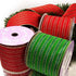 4" X 10 Yards Red Regal Stripes Velvet Wired Ribbon Christmas...