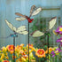 Juegoal 20 Inch Butterfly Garden Stakes Decor, Dragonfly Stakes, Hummingbird Glow in Dark Metal Yard Art for Mom, Mothers Day Ideal Gifts, Indoor ...