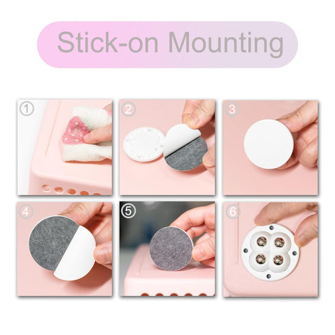 Self Adhesive Wheels 4pcs Mini Swivel Adhesive Caster Wheels Self-Adhesive Caster Sticky 360 Degree Rotary Stainless Steel Casters for Small Appli...