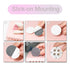 Self Adhesive Wheels 4pcs Mini Swivel Adhesive Caster Wheels Self-Adhesive Caster Sticky 360 Degree Rotary Stainless Steel Casters for Small Appli...