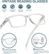 BLUELESS Vintage Eyeglasses Men Women (Transparent,+0.00)...