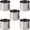 5Pcs Round Cake Rings Mold, 2-Inch Mini Cake & Pastry Ring, Stainless Steel Mousse Dessert Rings Set Cake Cookie Biscuit Cutter Muffin Baking Mold...