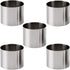 5Pcs Round Cake Rings Mold, 2-Inch Mini Cake & Pastry Ring, Stainless Steel Mousse Dessert Rings Set Cake Cookie Biscuit Cutter Muffin Baking Mold...