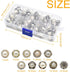80Pcs 10 Styles Women Shirt Brooch Buttons Cover up Button Pearl Safety Brooch Pins Button for Clothing Dress Supplies Clothing Bags Accessories S...