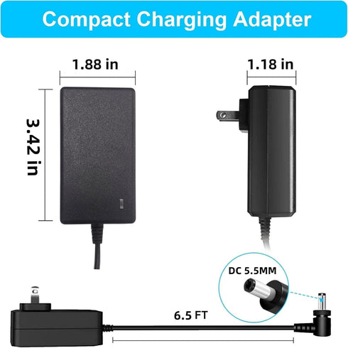 24.8V Charger Compatible with Shark Rocket Pro Cordless Vacuum Cleaner DK33-248080H-UPet Pro IX140 QZ162H IZ140 IX141 IZ142 UZ145 IZ162H WZ140 XBC...