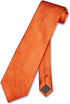 Vesuvio Napoli NeckTie BURNT ORANGE Color Paisley Design Men's Neck Tie...