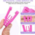 40 Pcs Plastic Baby Hanger Clips Slim-line Finger Clips Set for Clothes Hanger Velvet Hanger (Pink)...