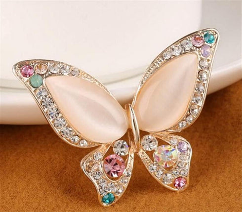 Butterfly Brooch for Women Rhinestone Brooches Fashion Colorful Butterfly Brooch Fashion Wedding Jewelry...