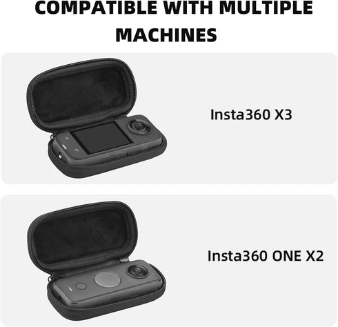 Carrying Case for Insta360 X3, Portable Storage Bag Lens Protective Cover Hard Shell Protector Travel Case with wrist strap for Insta360 ONE X X2 ...