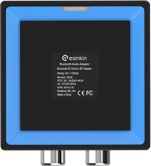 esinkin Wireless Audio Receiver for Music Streaming Sound System Works with Smart Phones, Tablets and Car, Wireless Adapter for Speakers...