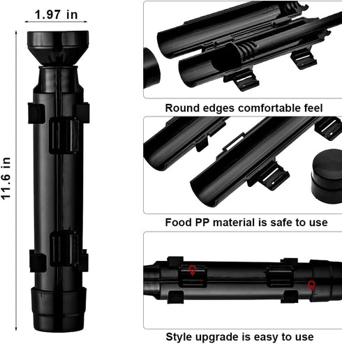 URED sushi bazooka maker kit, Sushi Roller Mold Food Grade Plastic Rice Vegetable Meat homemade Diy Sushi Making Kit Machine tool kitchen Utensils...