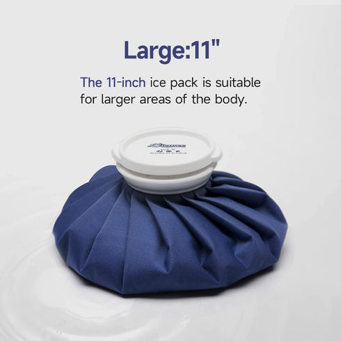 BICAREE Ice Pack for Injuries Reusable, Ice Bags Hot Water Bag for Hot & Cold Therapy and Pain Relief with Cover, No-Leak Elastic Breathable Ice B...