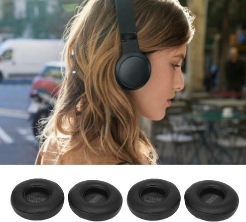 2 Pairs Replacement Ear Pads for JBL Live 400BT 460NC, Professional Protein Leather, Comfortable Adaptive Memory Foam, Professional Noise Isolatio...