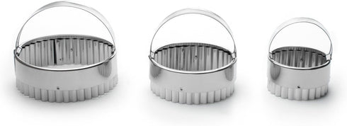 Fox Run Crinkled Cookie Cutter Set, Stainless Steel, 3-Piece...