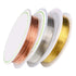 3 Rolls Uncoated Copper Wire Jewelry Beading Wire for DIY Craft Bracelet Necklaces Jewelry Making Supplies(Gold, Silver, Rose-Gold)...