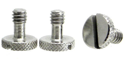 Steel Screws 1/4" Tripod Quick Release QR Plate Camera Flathead Slot Stainless SS ideal for Manfrotto / Sachtler (3 Pack)...