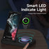MOSHOU Wireless Charging Station with Blue Light for Samsung, Fast Charger Dock for Galaxy S22 S21 S20 S10/Note 20 10 9/ Z Flip Fold 4, Galaxy Wat...