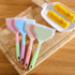 Omelette Spatula 10-Inch Silicone Pancakes Shovel Durable Heat-resistant Wide Spatula Turner Nonstick Fried Shovel for Eggs Crepes Brownies Fish P...