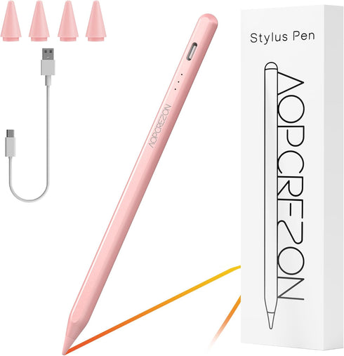 Stylus Pen for iPad,Palm Rejection Tilt Sensitivity Fast Charging Pencil Only Work for 2018 Or Later iPad 10/9/8/7/6th Gen,Pro 12.9&11",Air 5th/4t...