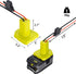 Power Wheel Adapter for Ryobi 18V P108 P107 P102 Battery Conversion Kit with Fuses & Wire Terminals, 12AWG Wire,Power Connector for DIY Ride On Tr...