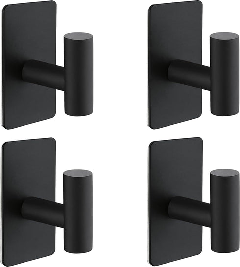Nolimas Adhesive Towel Hooks, Heavy Duty Wall Hooks, Towel hooks for Bathrooms Adhesive, SUS304 Stainless Steel Waterproof Sticky Kitchen Hooks fo...