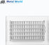 Metal World 10"x4" 2-Way 1/2" Fin Steel Register...