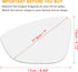 X AUTOHAUX Left Driver Side LH Mirror Glass W/Adhesive W/Adhesive for Volkswagen CC 2009-2017 for Volkswagen Eos 2009-2016 for Volkswagen Passat 2...
