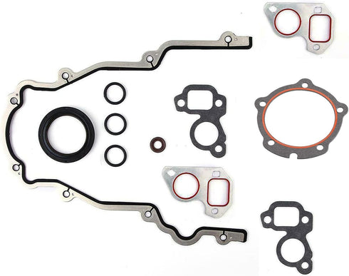 Engine Timing Cover Gasket Set & Water Pump Gasket Compatible with GM LS LS1 LS6 LS2 LS3 Chevy Silverado, Suburban, Tahoe, GMC Sierra, Yukon, Sava...
