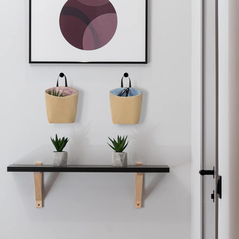 CM Mini Hanging Basket, Small Storage Bag Decor Bin for Wall & Door Storage, Foldable Basket Bin, 2 Pcs...
