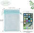 HRX Package 100pcs Organza Favor Bags 4 x 6 inch, Light Blue Mesh Bags Drawstring Sheer Jewelry Pouches for Small Gift Baby Shower Party Candy...