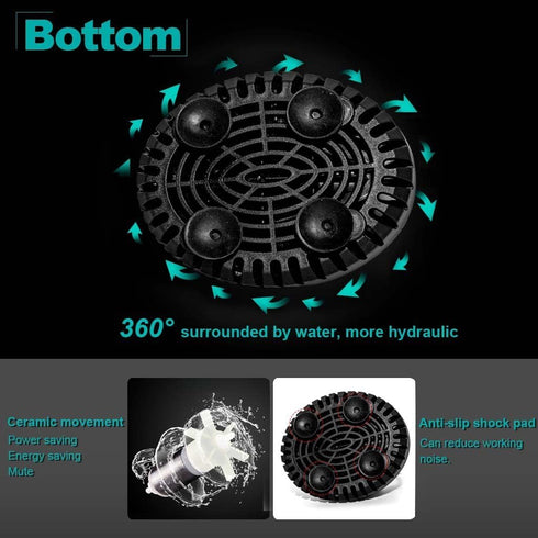 Upettools Submersible Water Pump, Ultra Silence Circulation Multifunctional Water Pump with Handle for Pond, Aquarium, Hydroponics, Fish Tank Foun...