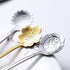 Flower Spoons 12-Pack 18/0 Stainless Steel Creative Cute Tableware include Rose Sunflower Sakura Mini Teaspoon Dessert Spoons by IRONX(Flower12)...