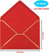 50 Pack 5x7 Envelopes for Invitations with Gold Border, Self Adhesive A7 Envelopes with V-Flap for Greeting Cards Gift Cards, Invitation Envelopes...