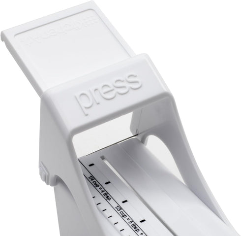 KitchenArt Buttermate Butter Cutter Slicer, Measuring Dispenser and Keeper, White...