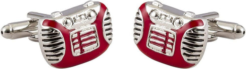 Retro Red Radio Cufflinks for Men...